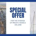 Accommodation offer for private boats on land